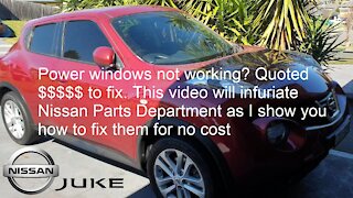 Nissan Juke Power Window fix