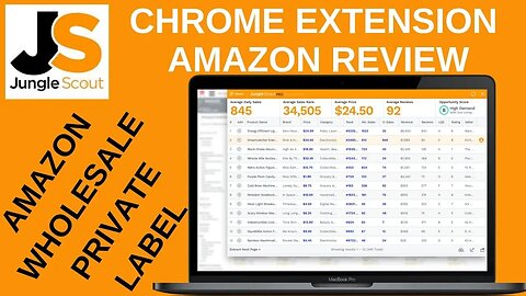 Jungle Scout Chrome Extension Plugin Tutorial & Review for Amazon FBA Wholesale or Private Label