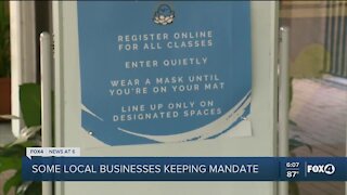 Southwest Florida businesses consider changing mask policies