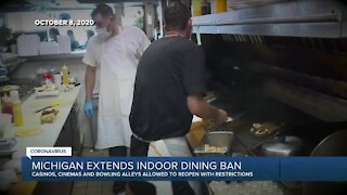 Indoor dining to remain closed through mid January, movie theaters, casinos & more can reopen