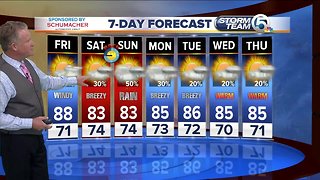 Thursday night forecast from Steve Weagle