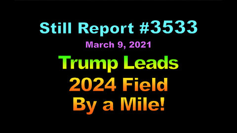 Trump Leads 2024 Field by a Mile, 3533
