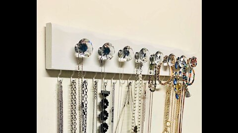 How to Make A DIY Glass Knob Jewelry Organizer