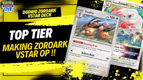 Amazing Combo Dodrio With Zoroark VSTAR Crazy Damage | Pokemon TCG Live