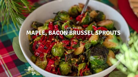 Maple bacon brussel sprouts