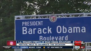 L.A. renames stretch of road Obama Boulevard