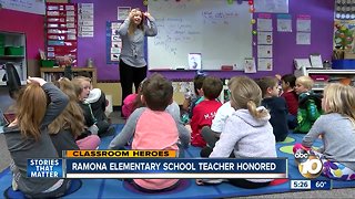 Ramona elementary school teacher honored