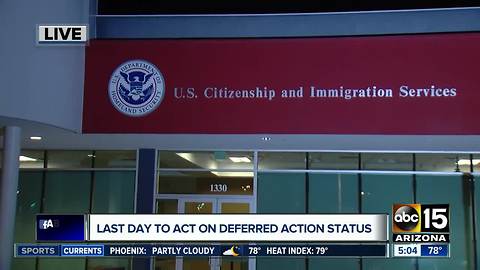 Last day to act on deferred action status