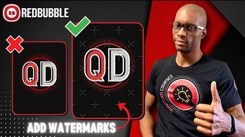 How To Add Watermarks on Redbubble | Protect Your Work