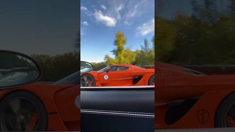 Roll race anyone?😁 Agera RS vs Jesko… | #Cars #Supercars #shorts #cars #supercatok #cleancar #cartok