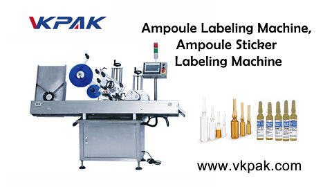 Ampoule Labeling Machine, Ampoule Sticker Labeling Machine