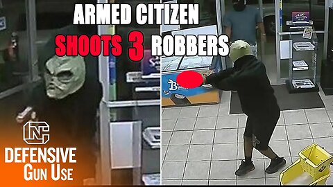 Armed Citizen Shoots 3 Robbers That Were Robbing A Gas Station in Houston