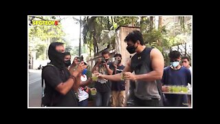 Sonu Sood Serves Juice To The Paps Who Are Standing Outside His Building