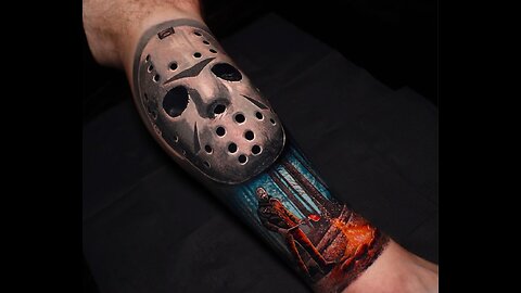 Friday The 13th Jason Tattoo Timelapse