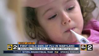 First flu-related pediatric death confirmed in Maryland
