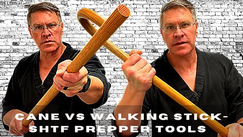 Self defense cane vs walking stick, which is the better SHTF Prepper Tool?