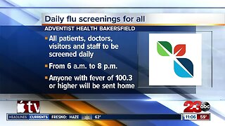 Adventist Health to start screenings for flu