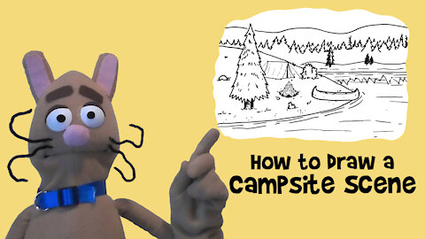 How to Draw a Campsite Scene