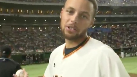 Watch: Steph Curry Throws Best First Pitch Ever