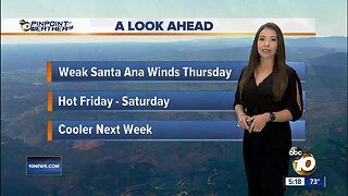 10News Pinpoint Weather with Meteorologist Angelica Campos