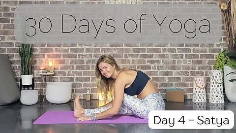 Day 4 Satya Yoga Flow focus on Hips || 30 Days of Yoga to Unearth Yourself || Yoga with Stephanie