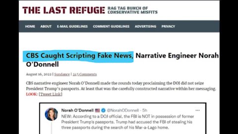 Twitter Allows CBS/FBI Hack Reporter Norah O'Donnell's False Trump Passport Tweet To Stay Up