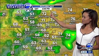 Warmer, with scattered afternoon storms this weekend