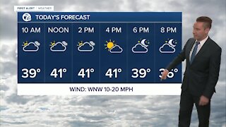Metro Detroit Forecast: Cloudy with temps in the low 40s