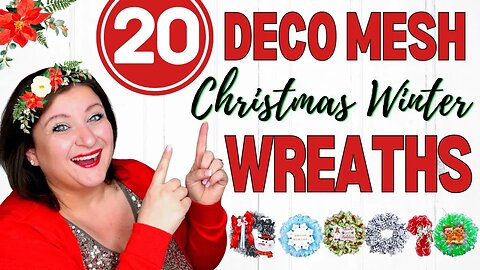 20 Wreath IDEAS | Christmas Winter DECO MESH Wreath Tutorials