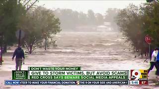 Give to storm victims, but avoid scams