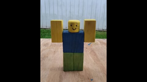 Crafting a Roblox Noob, with Wood and Magnets!