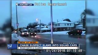 Wauwatosa chase suspect clams into squad cars