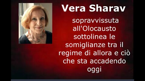 Vera Sharav sopravvissuta all'Olocausto sottolinea le somiglianze tra...