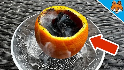 Throw burning Coal into an Orange and WATCH WHAT HAPPENS(GENIUS Trick)🤯