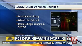 Audi recalling vehicles to fix air bags and loose trim piece