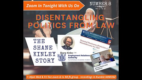 N8 Ep98 Fri 8th Dec 2023 Disentanglement Politics from Law & Shane Kinley