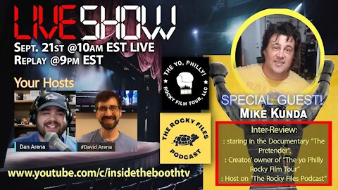 LIVE!! Inter-Review Special Guest Mike Kunda "The Pretender" at 10am EST and replayed at 9pmEST