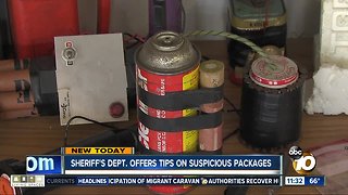 Sheriff's Department offers tips on suspicious packages