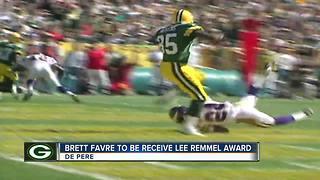 Favre to receive Lee Remmel sports award