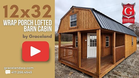 🎅🎄CHRISTMAS SALE!🎁🔎12x32 Lofted Wrap Porch by Graceland ⏰HURRY! ENDS 12/31 💬MESSAGE ME!