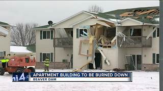 Beaver Dam apartment building to be torched following deadly explosion