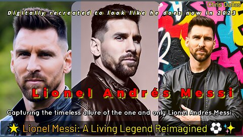 🌟 Lionel Messi: A Living Legend Reimagined - Digitally Recreated On My Computer⚽✨