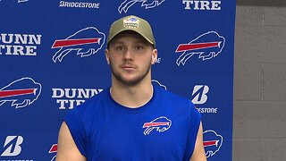 Bills QB Josh Allen discusses facing the Ravens in a big matchup on Sunday
