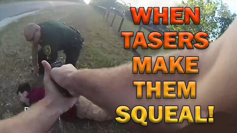 When Tasers Make Them Squeal On Video - LEO Round Table S06E21d