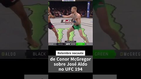 Relembre nocaute de Conor McGregor sobre José Aldo no UFC 194 #shorts