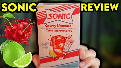 SONIC Cherry Limeade Zero Sugar Drink Mix Review