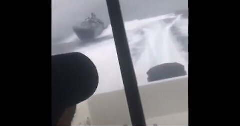WATCH: Spanish customs speedboat go full Miami Vice ramming a traffickers boat.