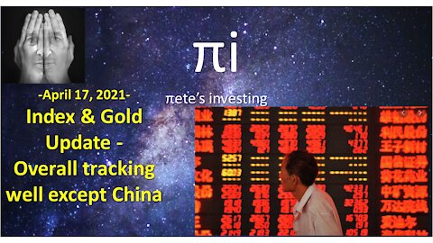Index and Gold update April 17 2021 All doing well except China