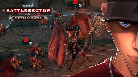 Warhammer 40,000: Battlesector - Sisters of Battle Demonic incursion Part 2 - THATS A BLOODTHIRSTER?