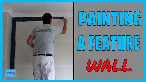 How to paint a feature wall / accent wall.